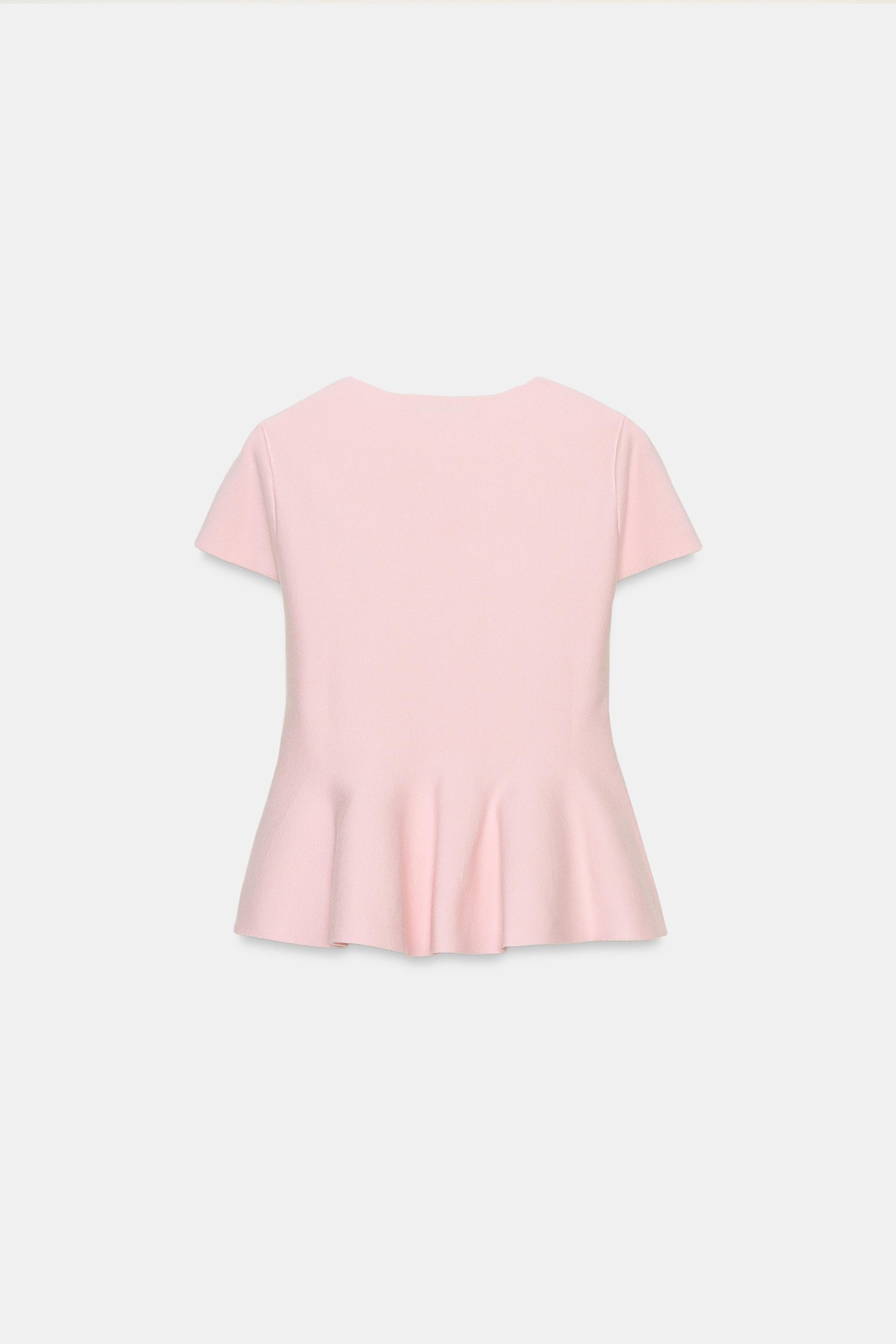TOP EN MAILLE PÉPLUM